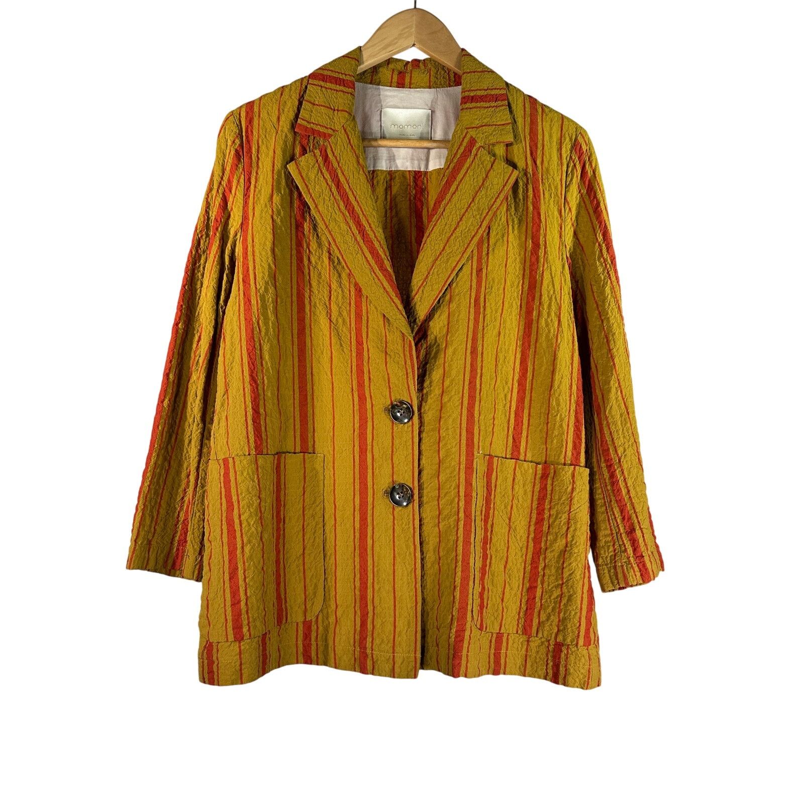 Other MOMONI Omaha Blazer Jacket Striped Mustard Yellow IT 42 US 6 Size M / US 6-8 / IT 42-44 - 7 Thumbnail