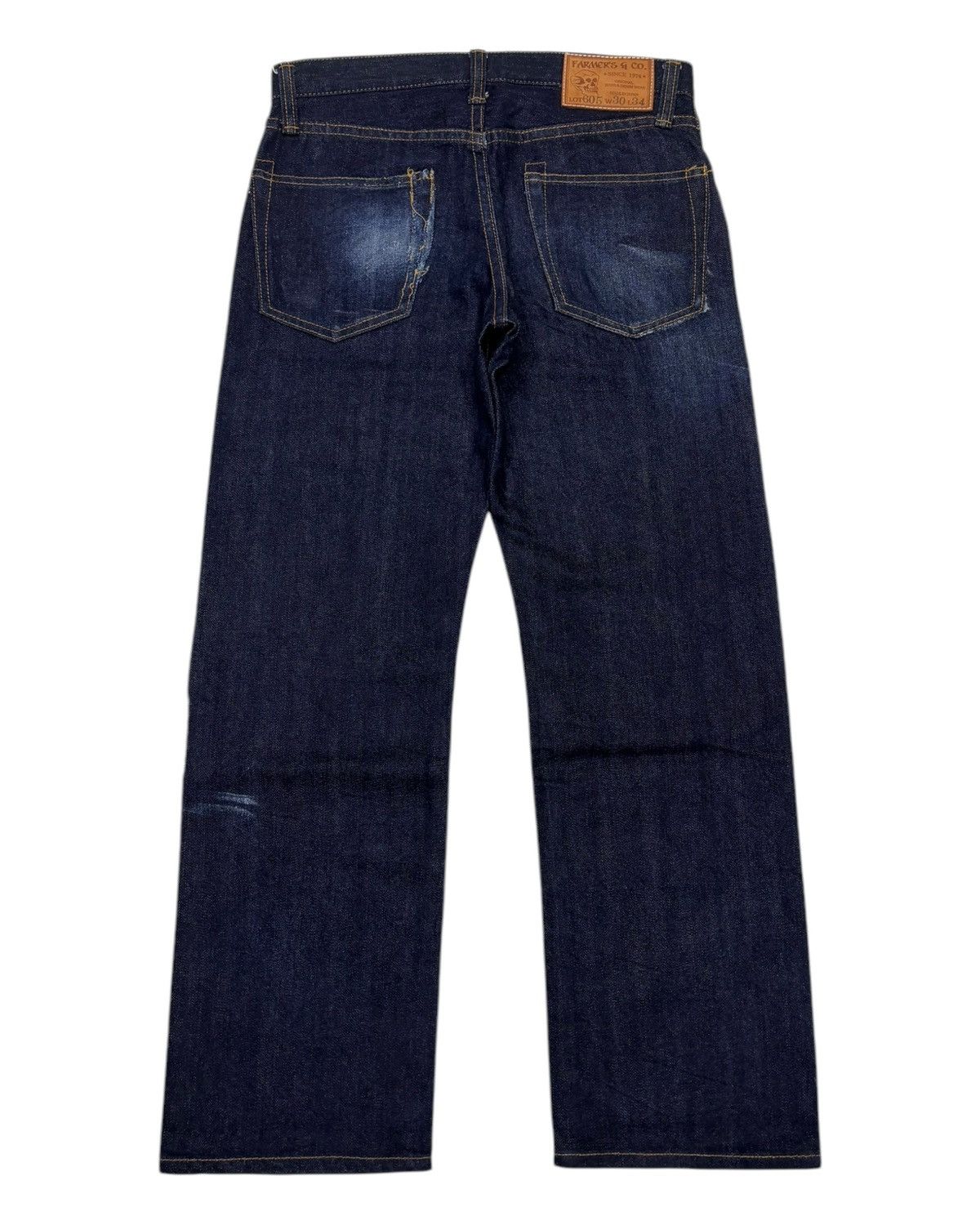 Kapital 🔥VTG FARMERS SELVEDGE BLUE JEANS MADE IN JAPAN Size US 30 / EU 46 - 5 Thumbnail