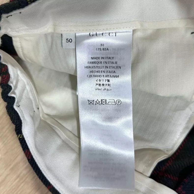 Gucci Gucci Plaid Wool Trousers-2506 Size 41" - 5 Thumbnail