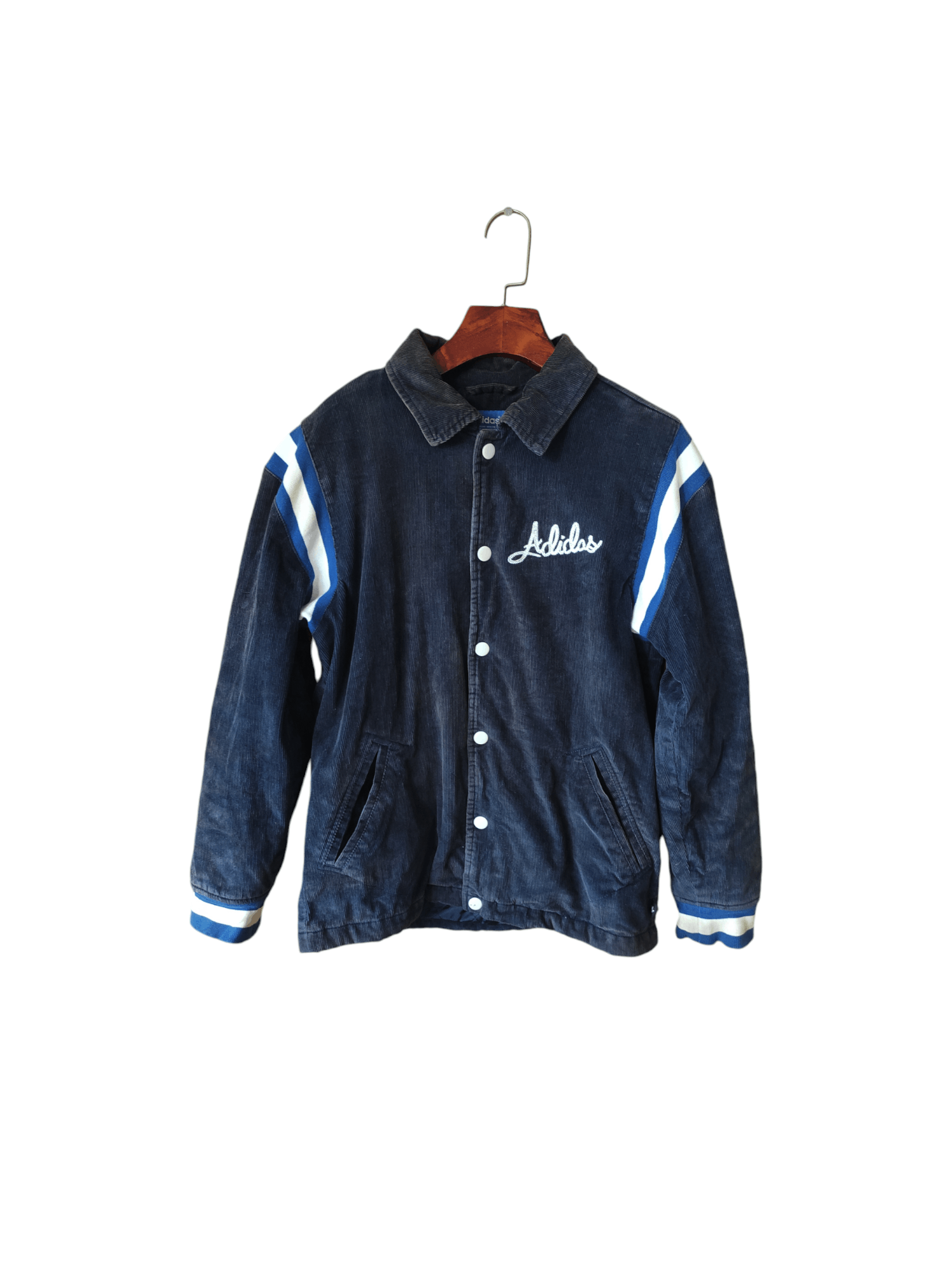 Adidas ADIDAS ORIGINALS JACKET BLOUSON CORDUROY PADDED NAVY Size US S / EU 44-46 / 1 - 1 Thumbnail