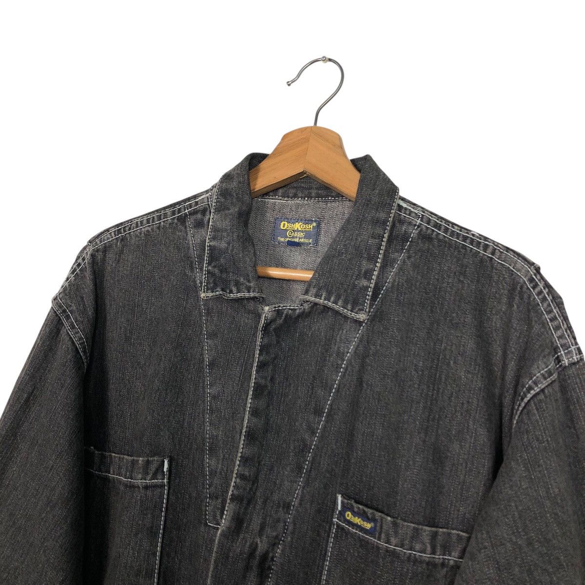 Oshkosh 📌Vintage Coverall Worker Denim Oshkosh Indigo Union Made Size US 38 / EU 54 - 17 Thumbnail