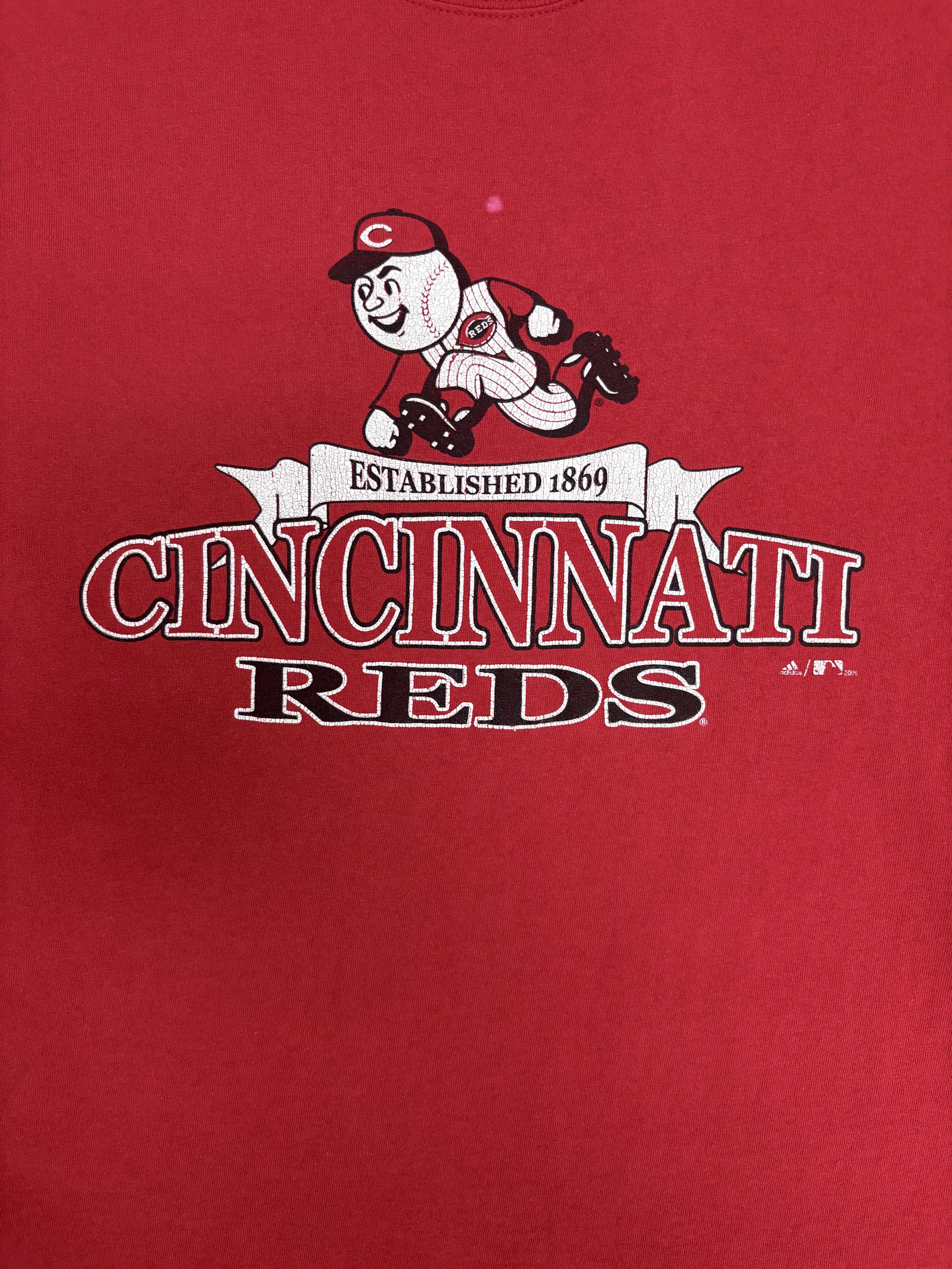 Adidas × Vintage Cincinnati Reds Vintage Red T-Shirt Tee Size US L / EU 52-54 / 3 - 2 Thumbnail