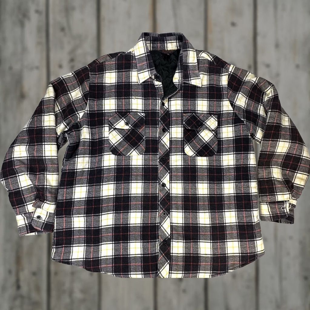 Vintage VINTAGE Woodland Jacket 2XL Black White Flannel Quilted Men’s Mens Shirt? Size US XXL / EU 58 / 5 - 1 Thumbnail