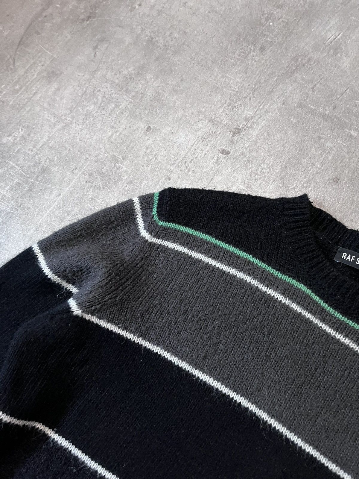 Raf Simons Raf Simons A/W 2013 Striped mohair blend sweater Size US L / EU 52-54 / 3 - 5 Thumbnail