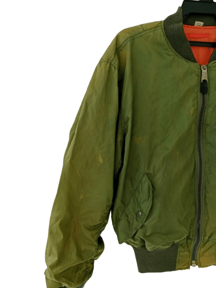 Vintage Vintage MA-1 Flyers Thrashed Reversible Jacket Bomber Size US L / EU 52-54 / 3 - 3 Thumbnail