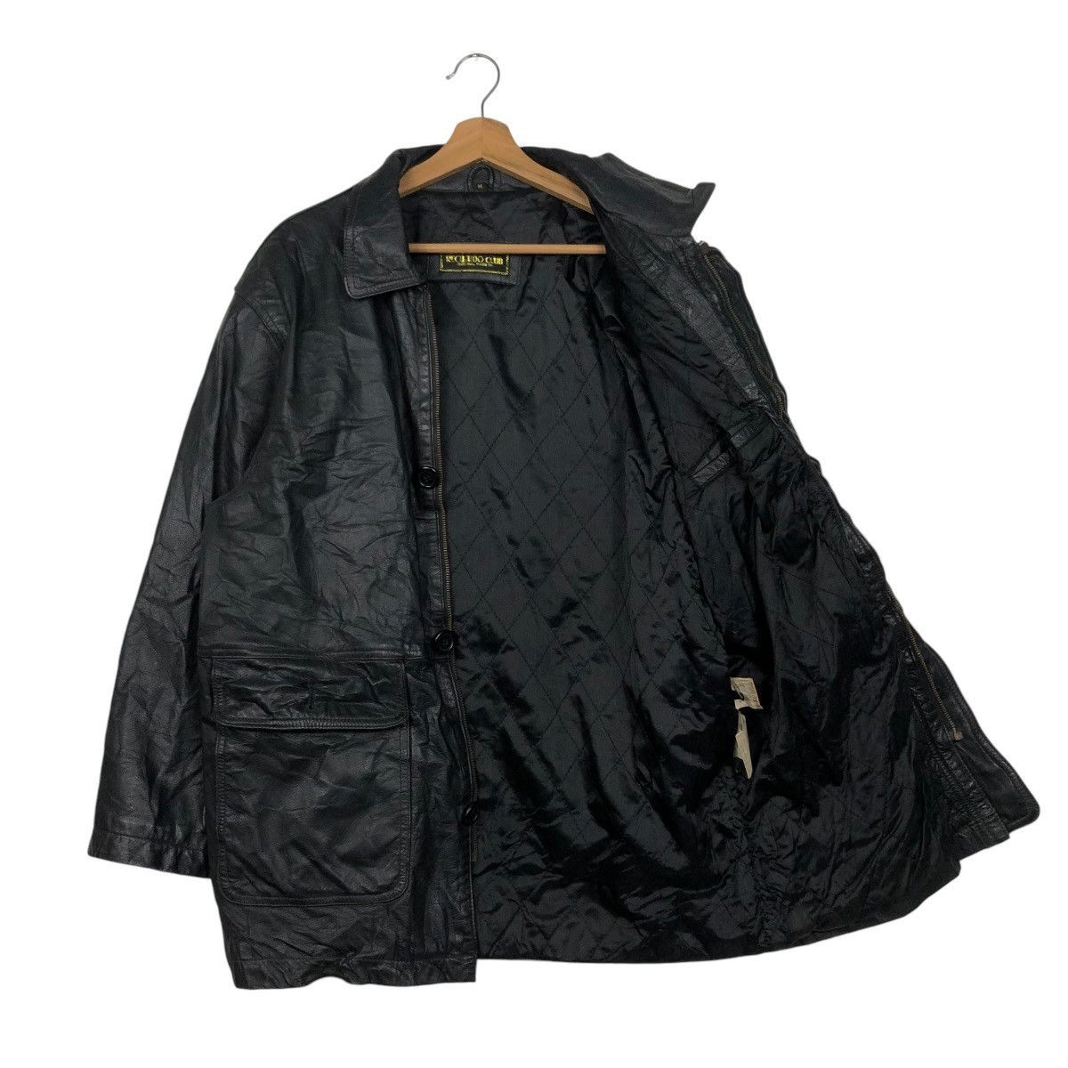 Japanese Brand 🔥VINTAGE BIKER LEATHER JACKET RECUERDO ISSEY MIYAKE Size US M / EU 48-50 / 2 - 13 Thumbnail