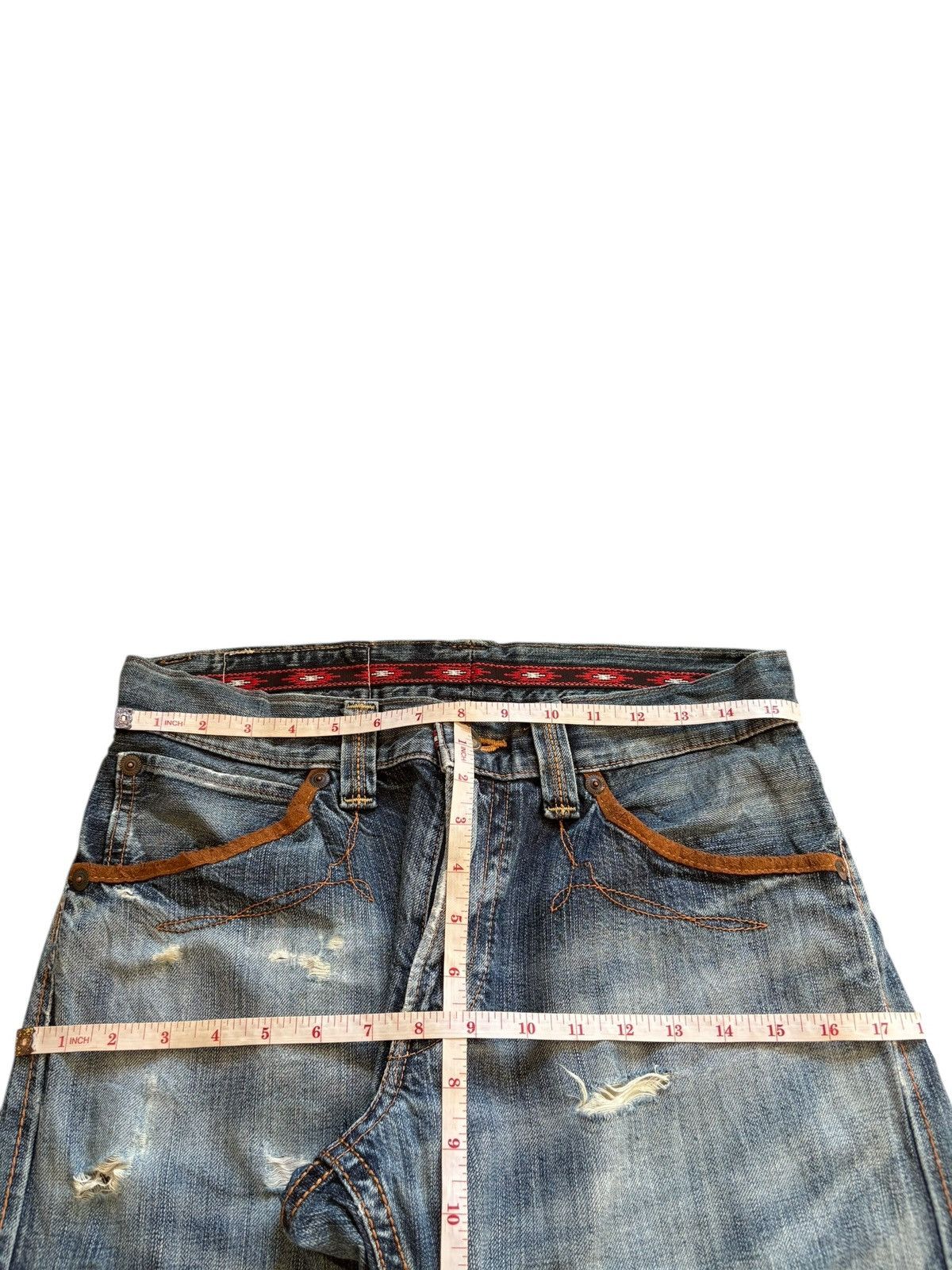 Edwin Exclusive Vintage Edwin 434 Faded Wash Distressed Loose Jean Size US 32 / EU 48 - 12 Thumbnail