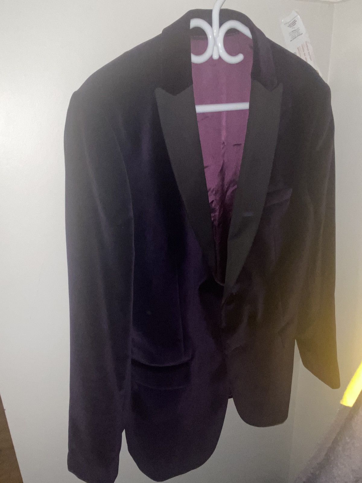 Vintage purple suede blazer Size 44L - 1 Thumbnail