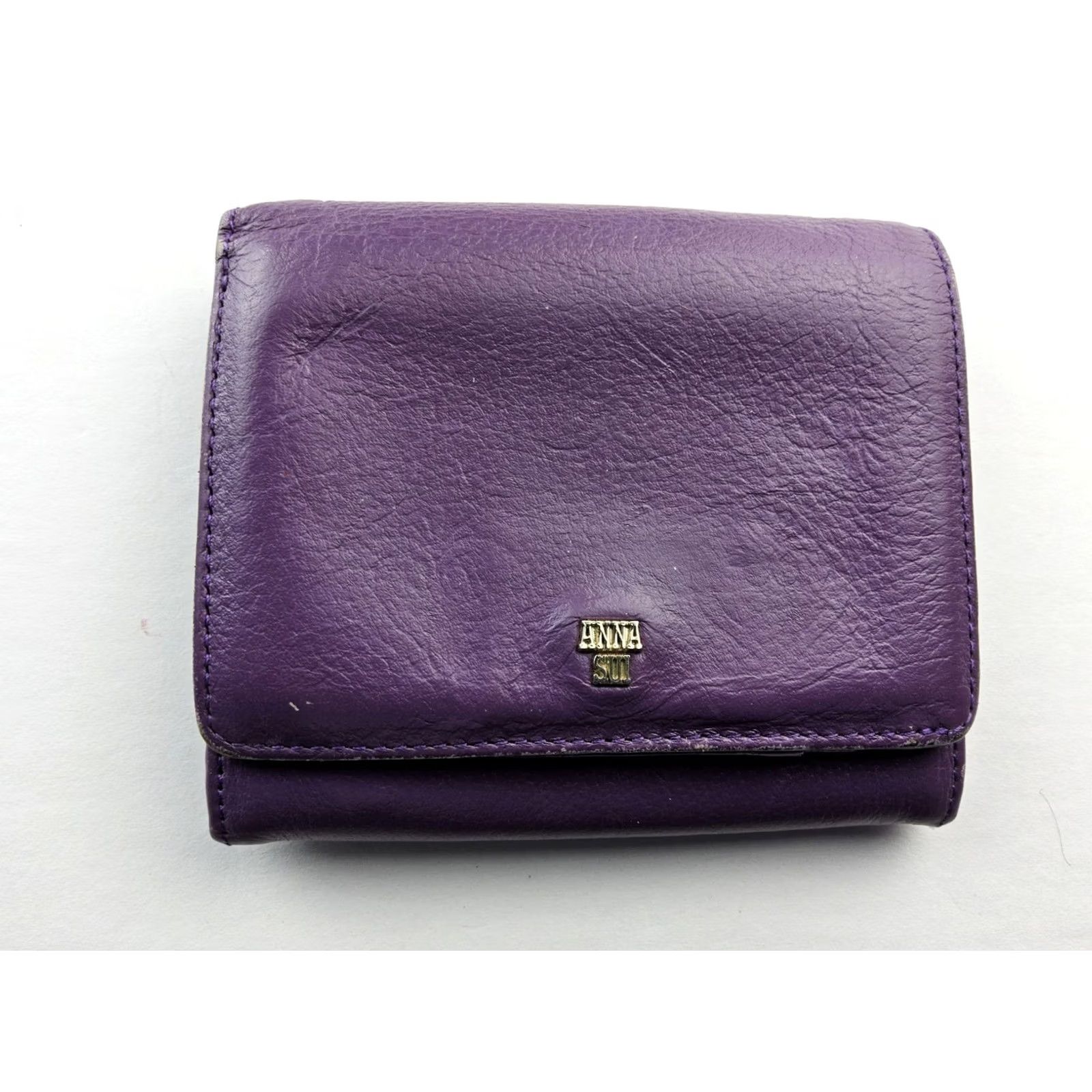 Anna Sui Anna Sui Leather Wallet Purple Woman Snap Wallet Size ONE SIZE - 2 Thumbnail