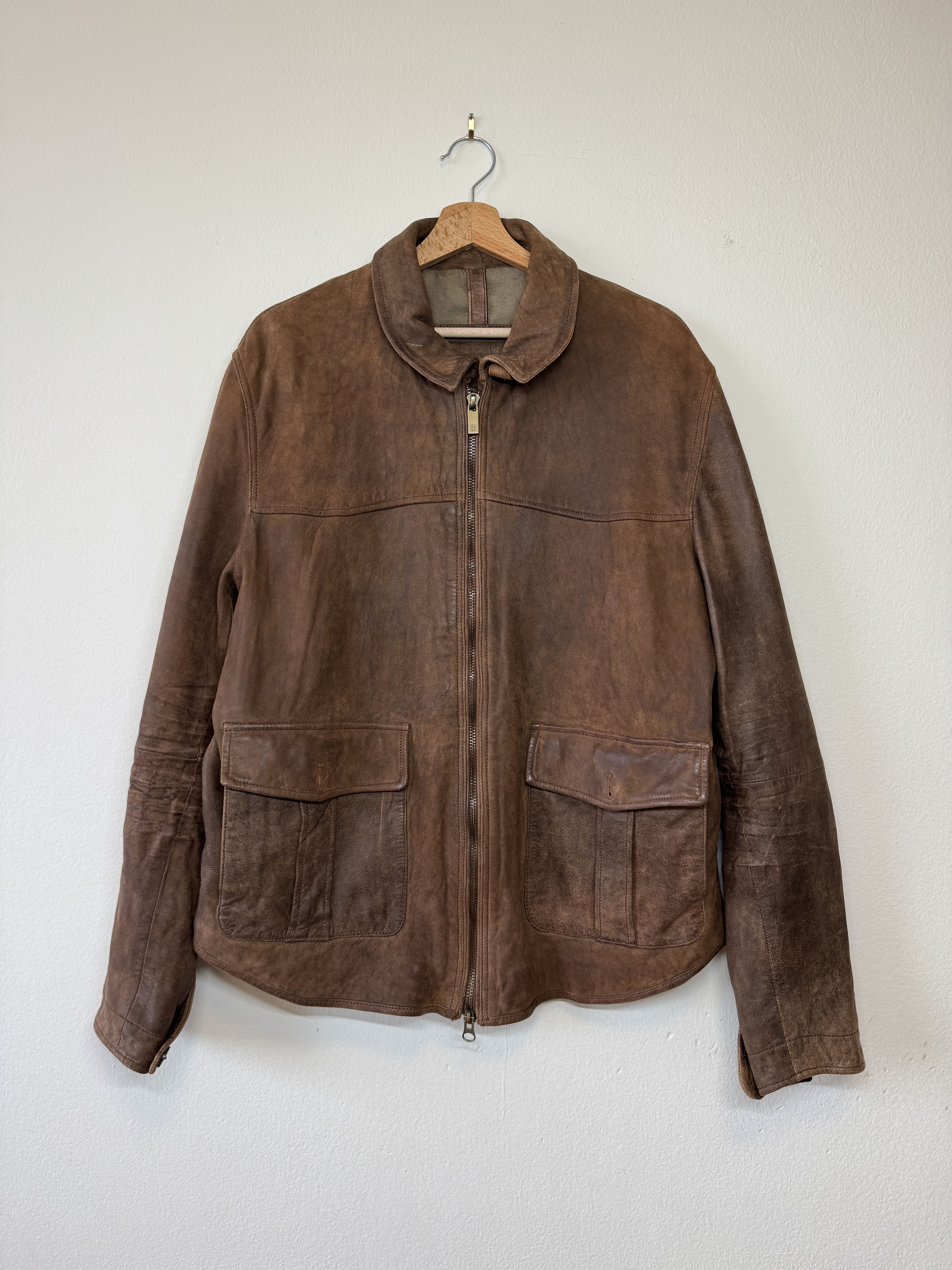 Massimo Dutti Massimo Dutti lamb sheep leather jacket brown XXL Size US XXL / EU 58 / 5 - 1 Thumbnail