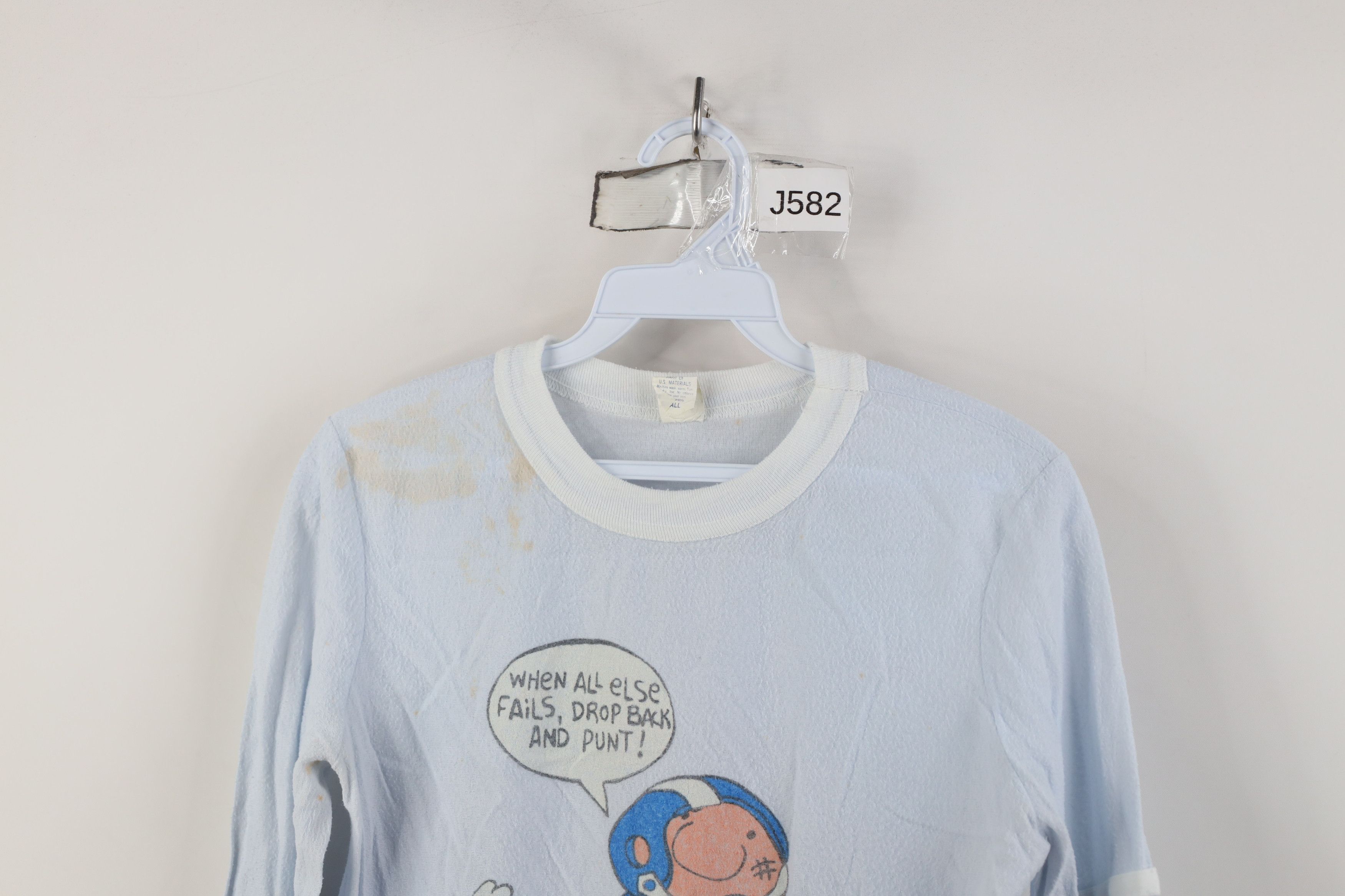 Vintage Vintage 80s Ziggy Comic Football Long Sleeve Sleep T-Shirt Size S / US 4 / IT 40 - 2 Thumbnail
