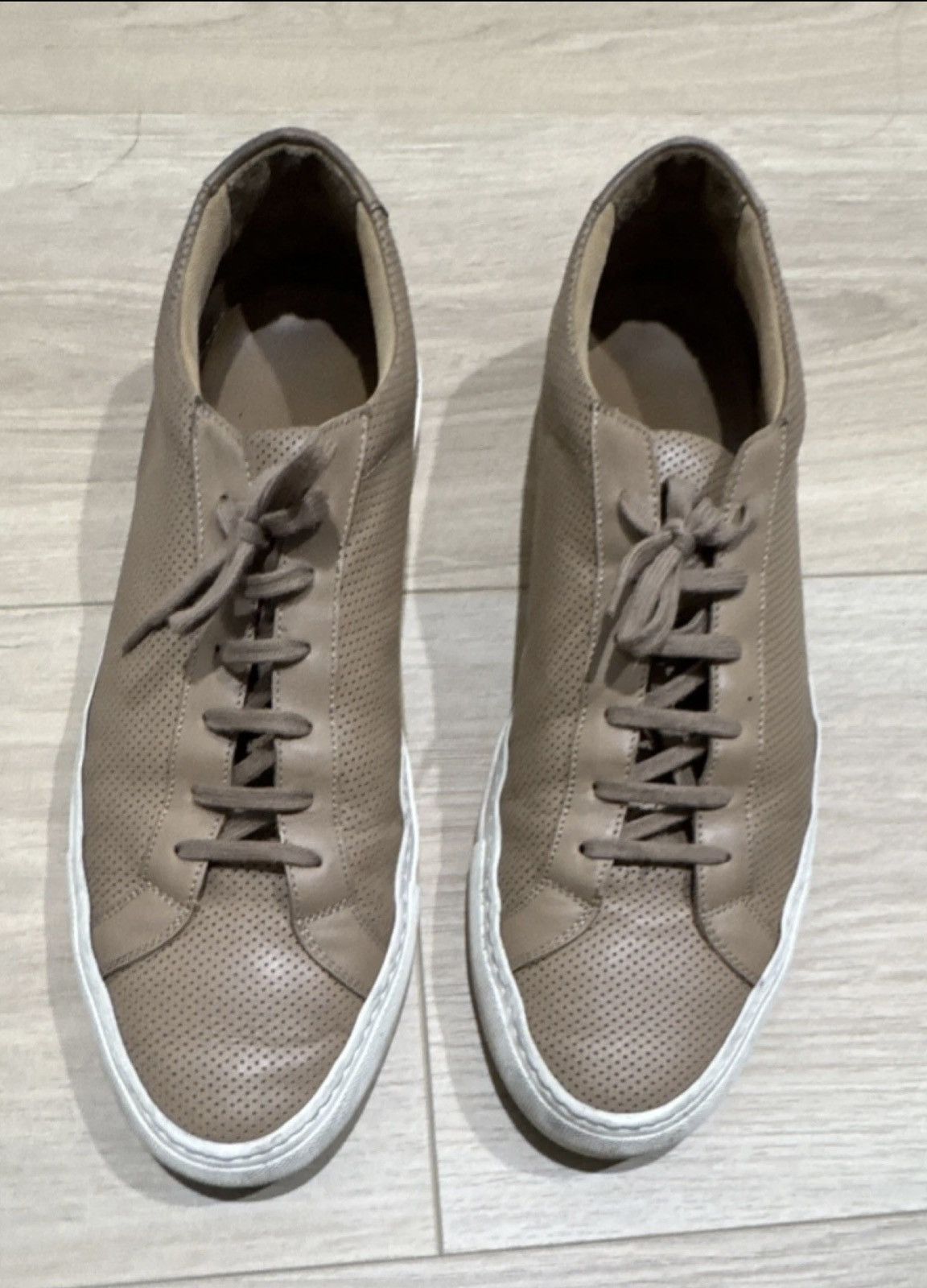 Common Projects Common Projects Achilles Low Leather Sneakers Size 4 Size US 13 / EU 46 - 1 Thumbnail