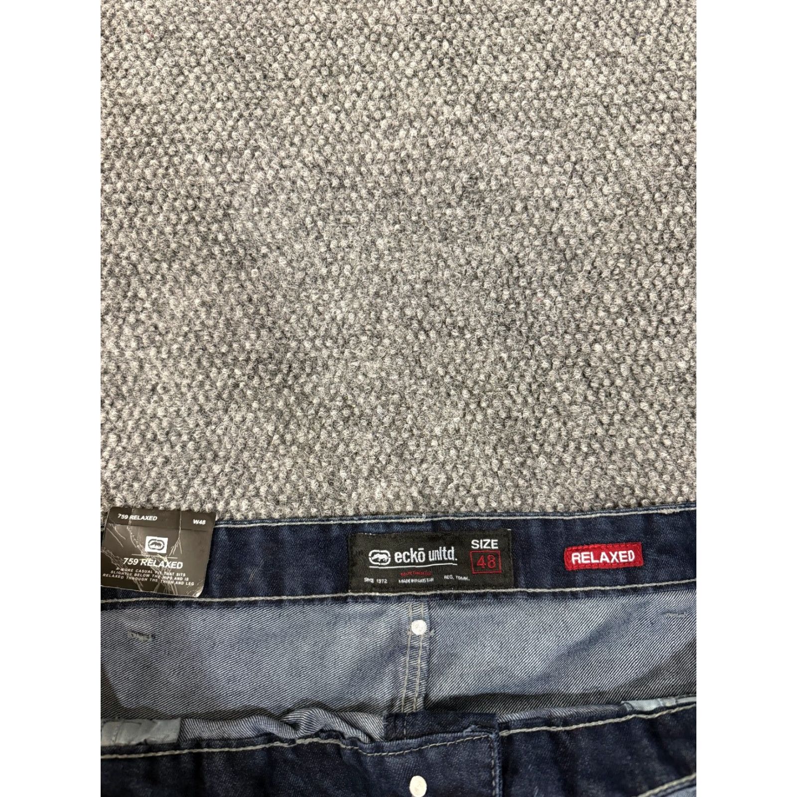 Ecko Unltd. Ecko Unltd. Shorts Mens 48 Blue Relaxed Fit Denim Vintage HipHop Casual 5-Pocket Zipper Broken Origin China Regular Size Size US 32 / EU 48 - 5 Thumbnail