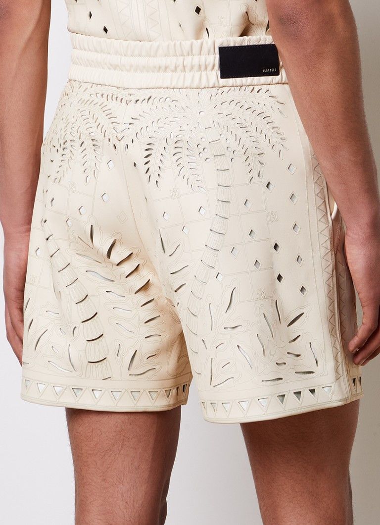 Amiri o1s1wg110525 Leather Short in Beige Size US 32 / EU 48 - 3 Thumbnail