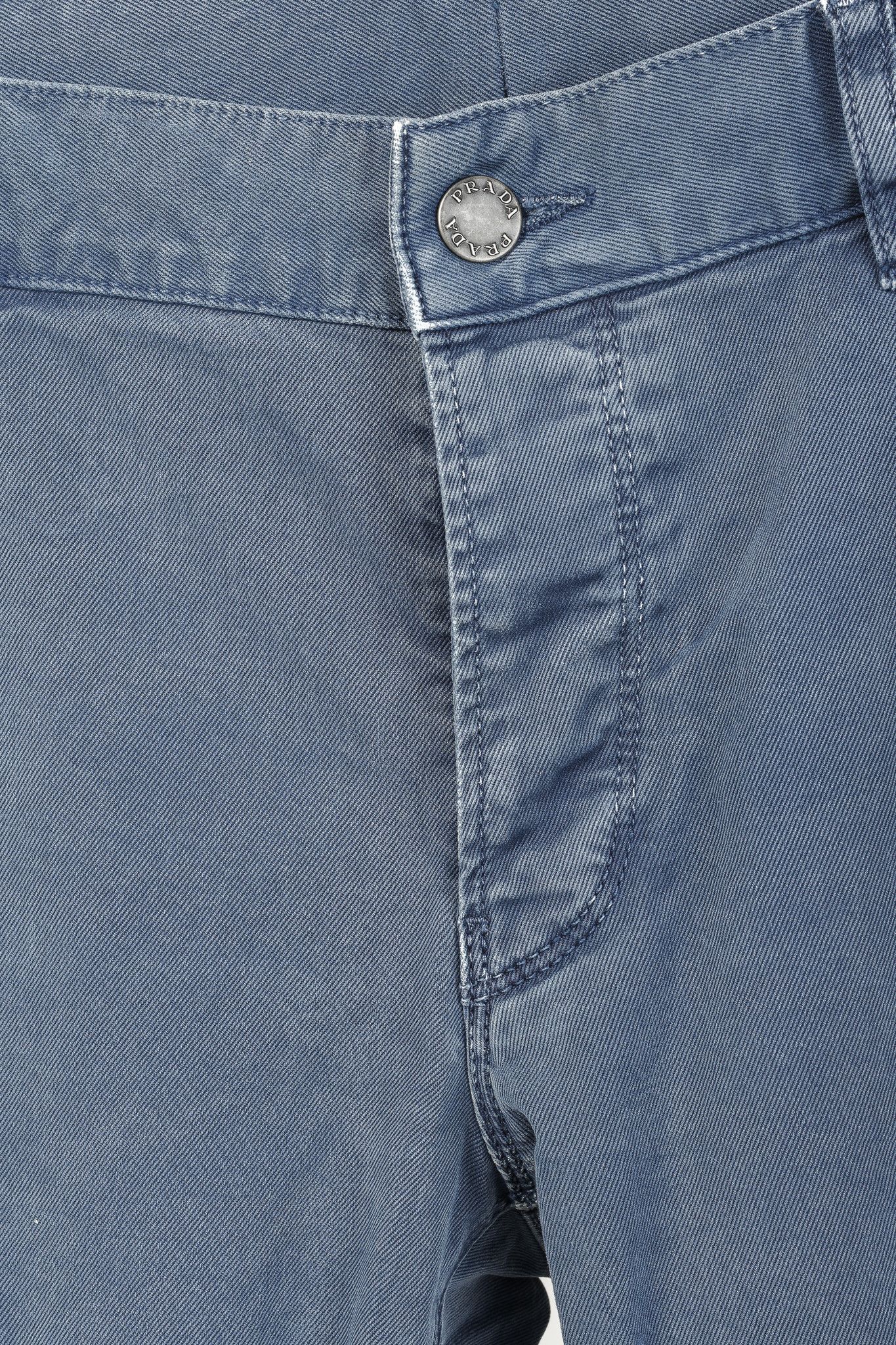 Prada Prada Blue Cotton-Twill Straight-Leg Jeans Size US 34 / EU 50 - 9 Thumbnail