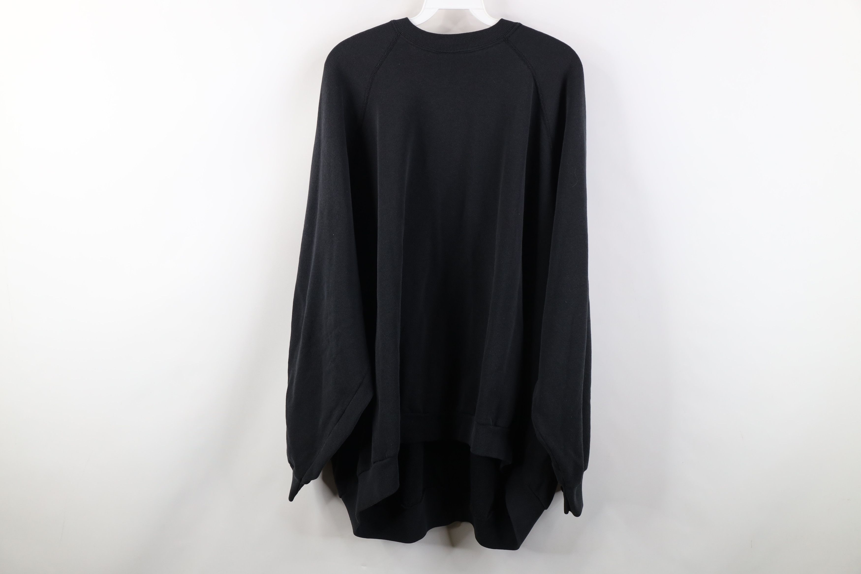 Vintage Vintage 90s Streetwear Blank Crewneck Sweatshirt Black USA Size US XXL / EU 58 / 5 - 11 Thumbnail