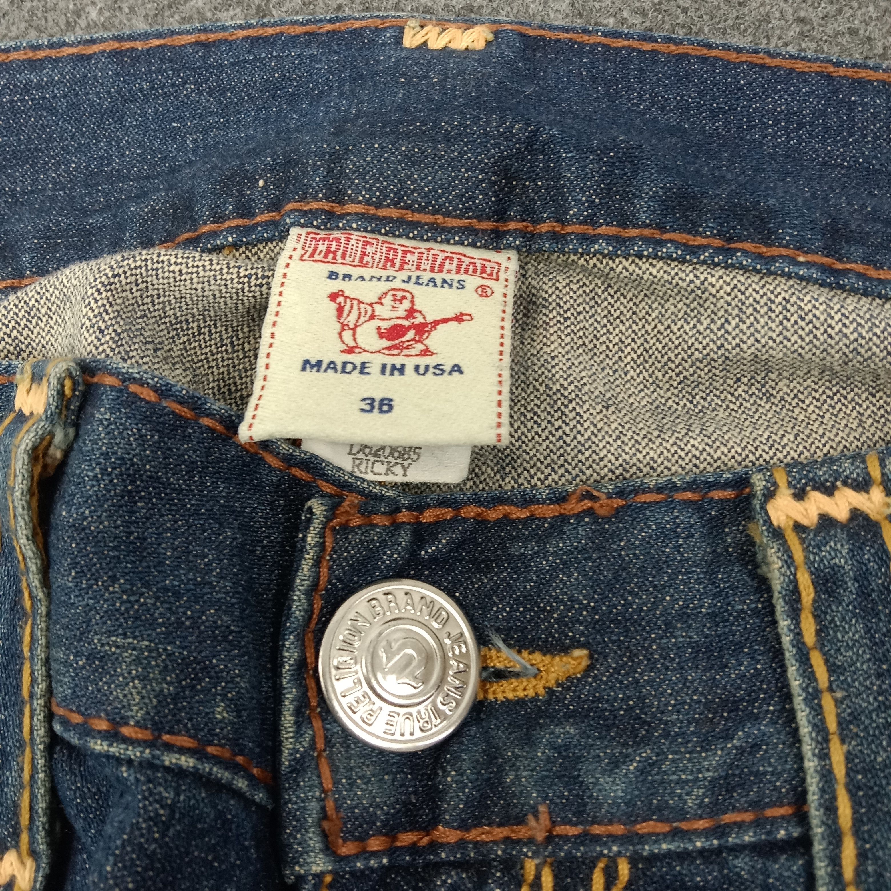 True Religion True Religion American Denim Jeans C258N5 Size US 37 - 4 Thumbnail