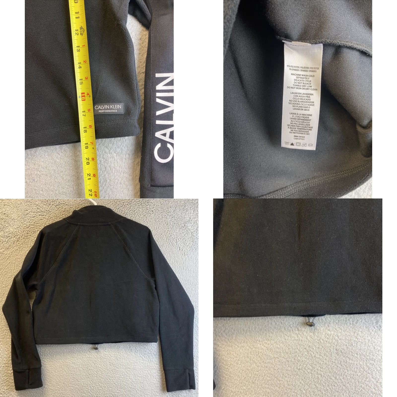 Calvin Klein Calvin Klein Womens Jacket Half-Zip Logo M Black Activewear Outdoor 90s? Size M / US 6-8 / IT 42-44 - 8 Thumbnail