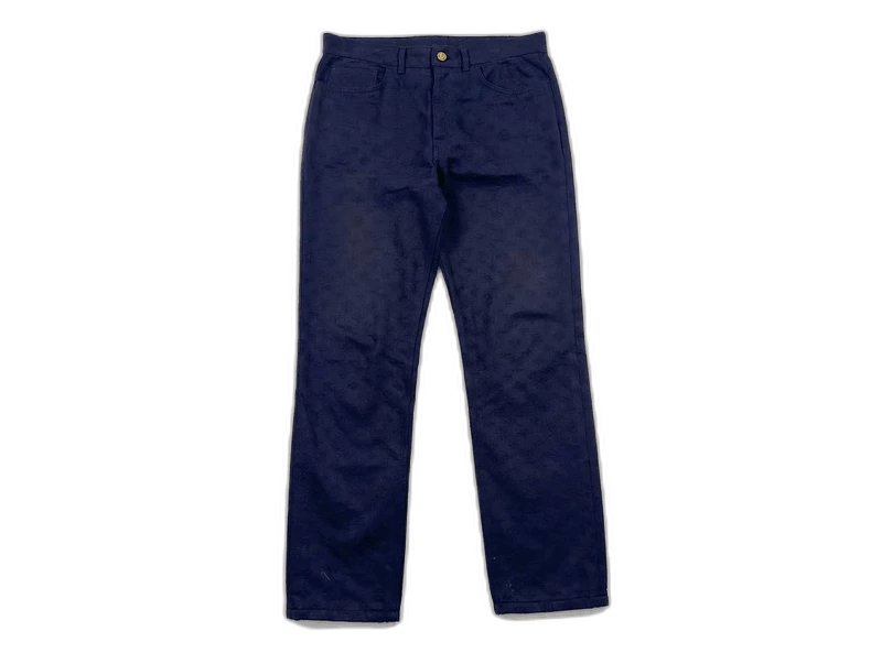 Louis Vuitton Louis Vuitton LV Presbyterian dark ink leather jeans-2507 Size US 34 / EU 50 - 1 Thumbnail