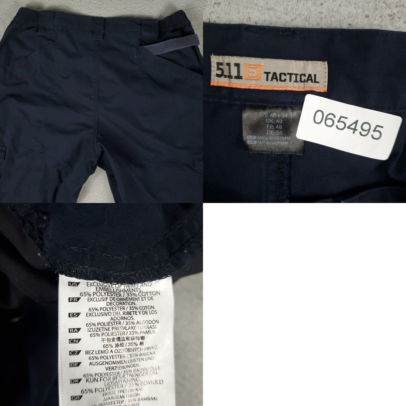 Vintage 5.11 Tactical Pants Mens Size 40x32 Navy Blue Cargo Pocket Straight 5.11 Taclite Pro Clothing Regular Jeans Shirt? Size US 40 / EU 56 - 8 Thumbnail