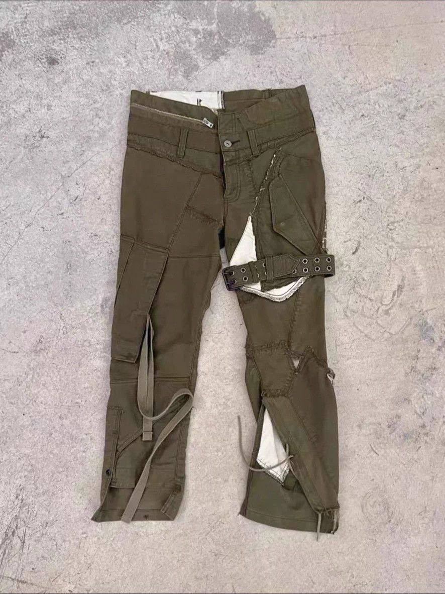 Junya Watanabe Junya Watanabe 06AW Runway Deconstructed Vintage Pants Size US 32 / EU 48 - 2 Thumbnail
