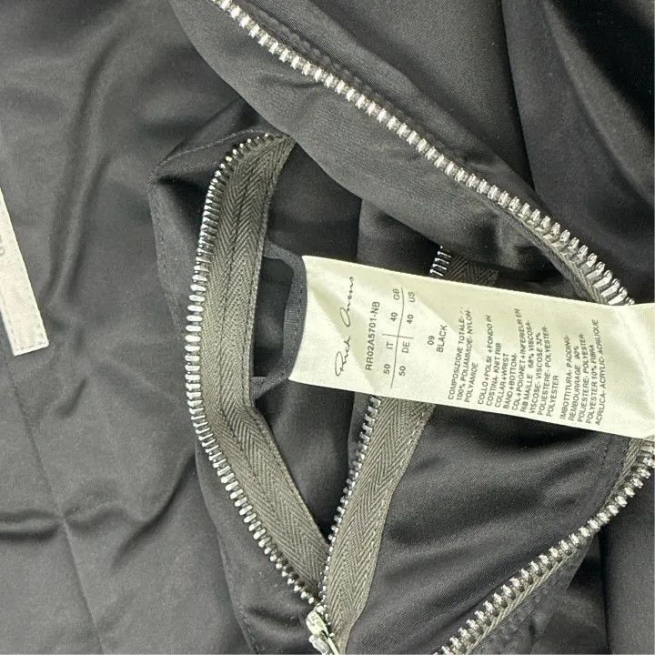 Rick Owens Rick Owens Black Zip-Up Baseball Jacket -2507 Size US L / EU 52-54 / 3 - 4 Thumbnail