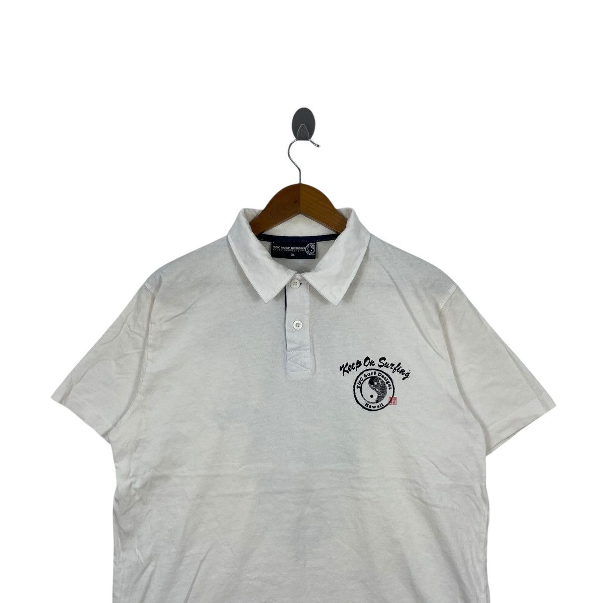 Vintage Vintage Town & Country Surf Design Polo Tee Shirt Size US XL / EU 56 / 4 - 5 Thumbnail