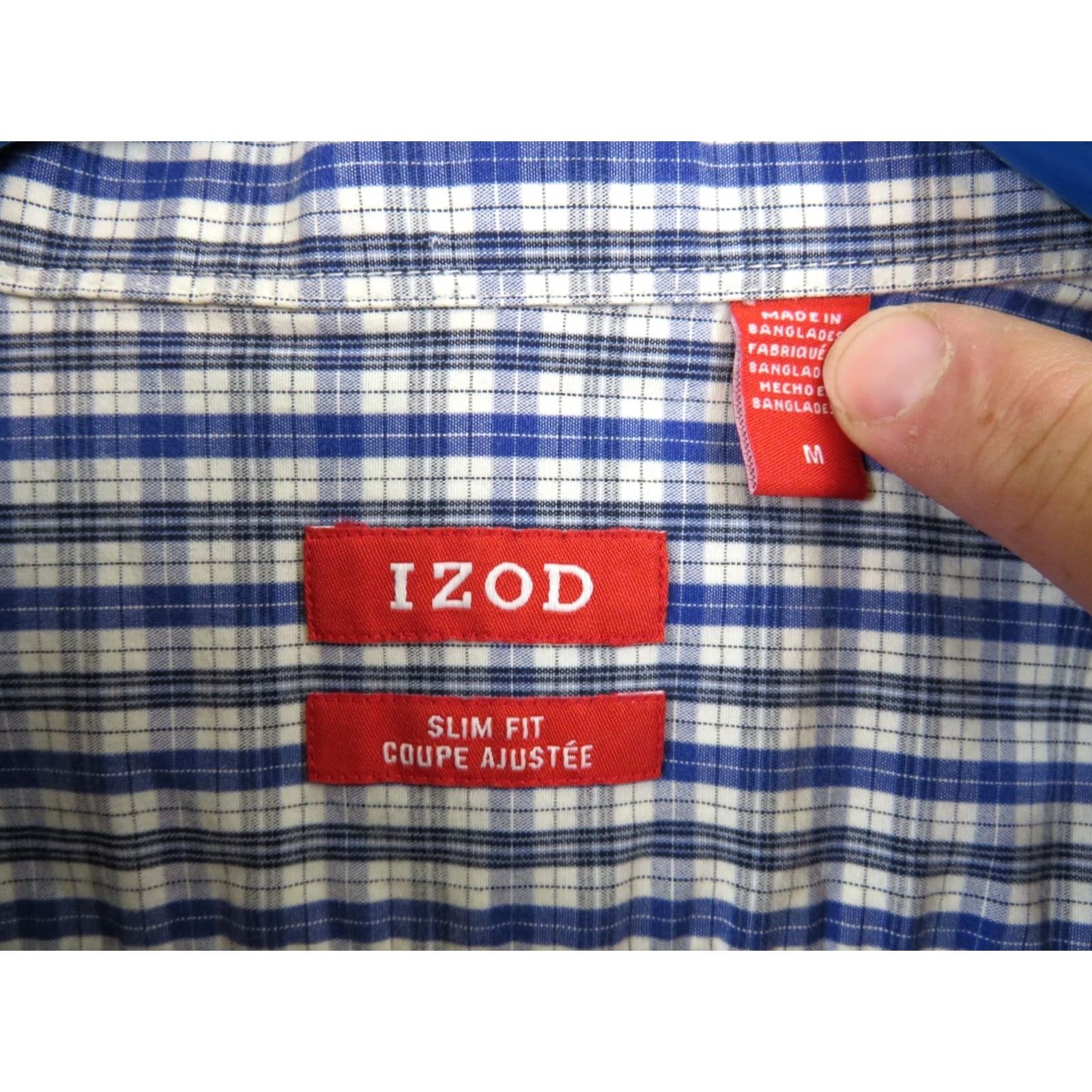 Izod Duck Head Izod Button-Down Shirt M Blue Stripe Multicolor Long Sleeve Mens Shirt Size US M / EU 48-50 / 2 - 5 Thumbnail