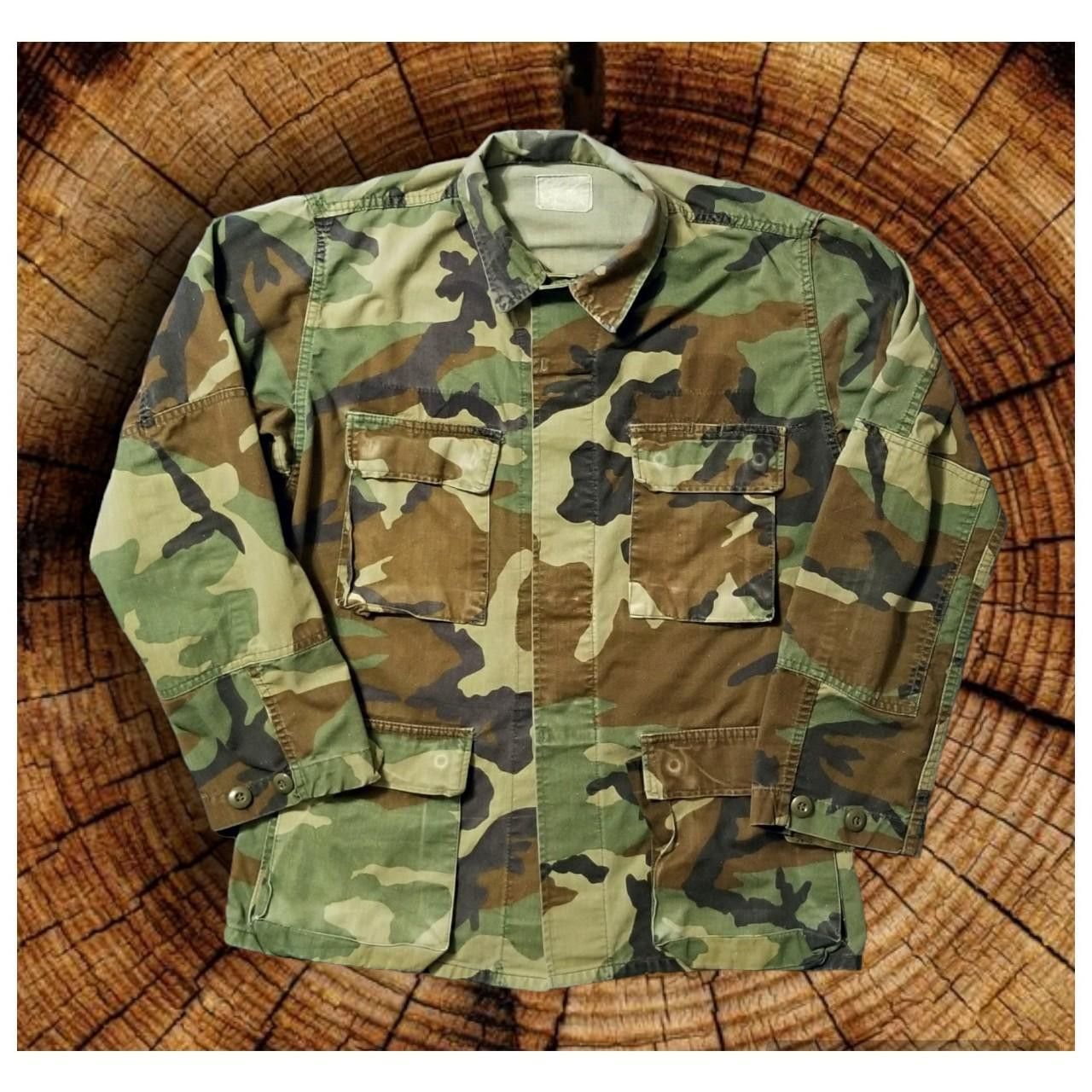 Vintage VTG 80's WOODLAND CAMO MILITARY JACKET-SIZE MEDIUM Size US M / EU 48-50 / 2 - 1 Thumbnail