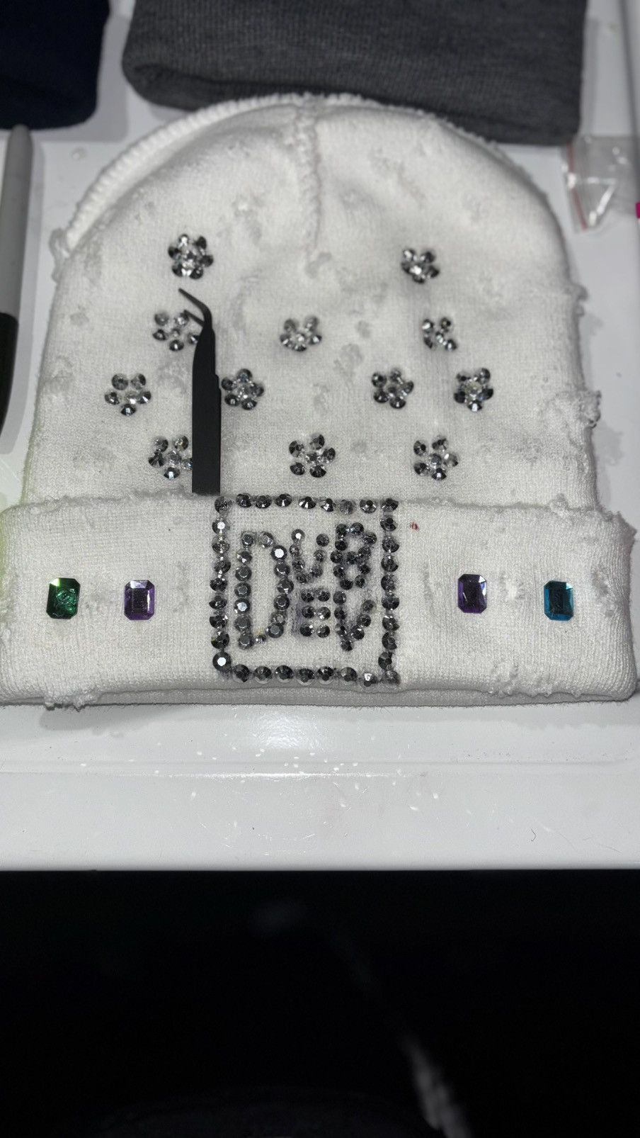 Other Rhinestone Beanies Size ONE SIZE - 6 Thumbnail