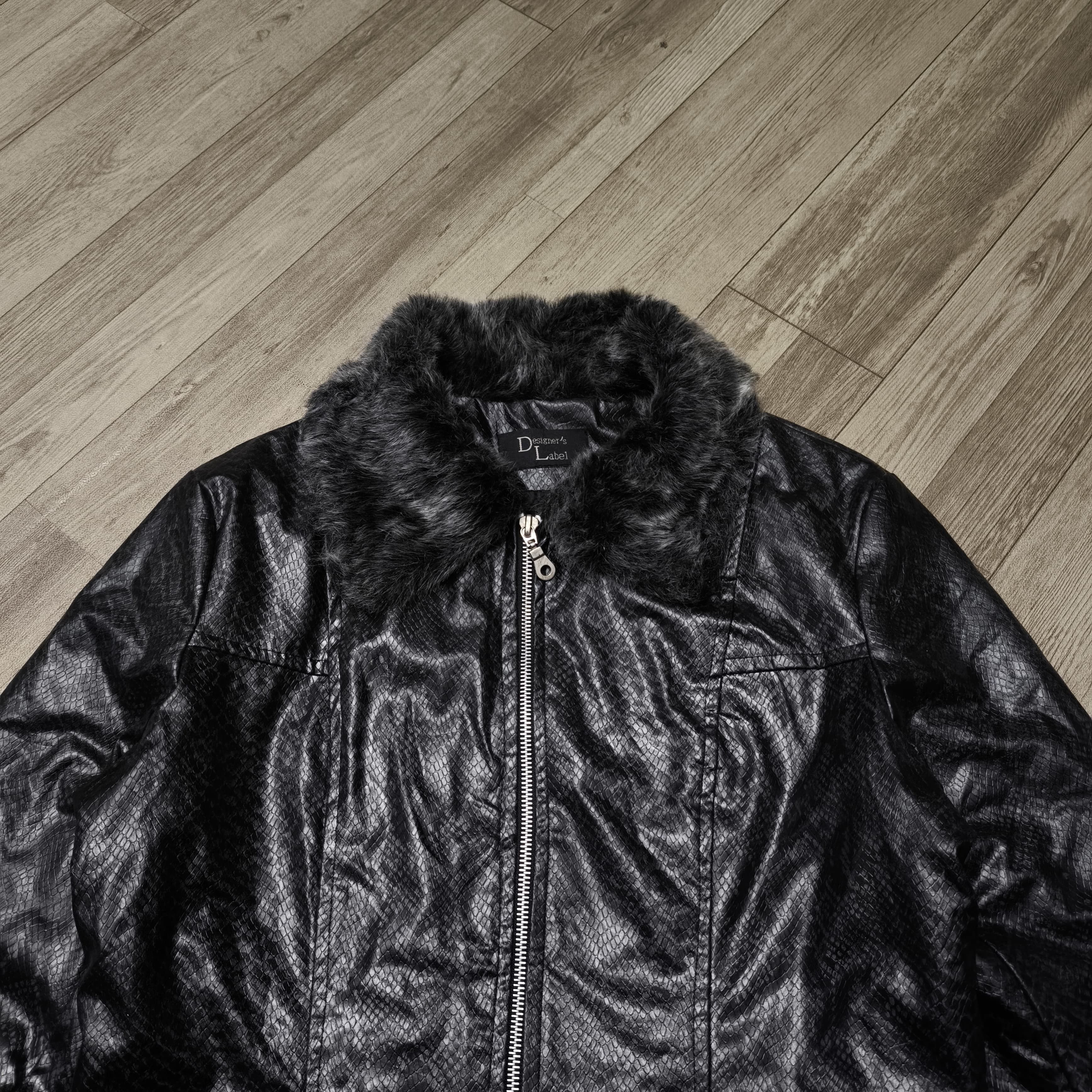 Tornado Mart Designer's Label Fur Collar Snake Pattern Jacket Size US M / EU 48-50 / 2 - 3 Thumbnail