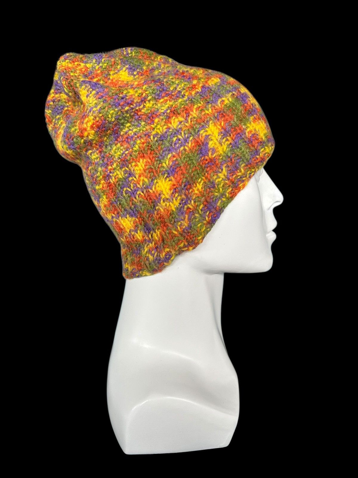 Japanese Brand × Kapital × Vintage Crochet Knitted handmade Beanie Hats Rare ☠️☠️ Size ONE SIZE - 1 Thumbnail
