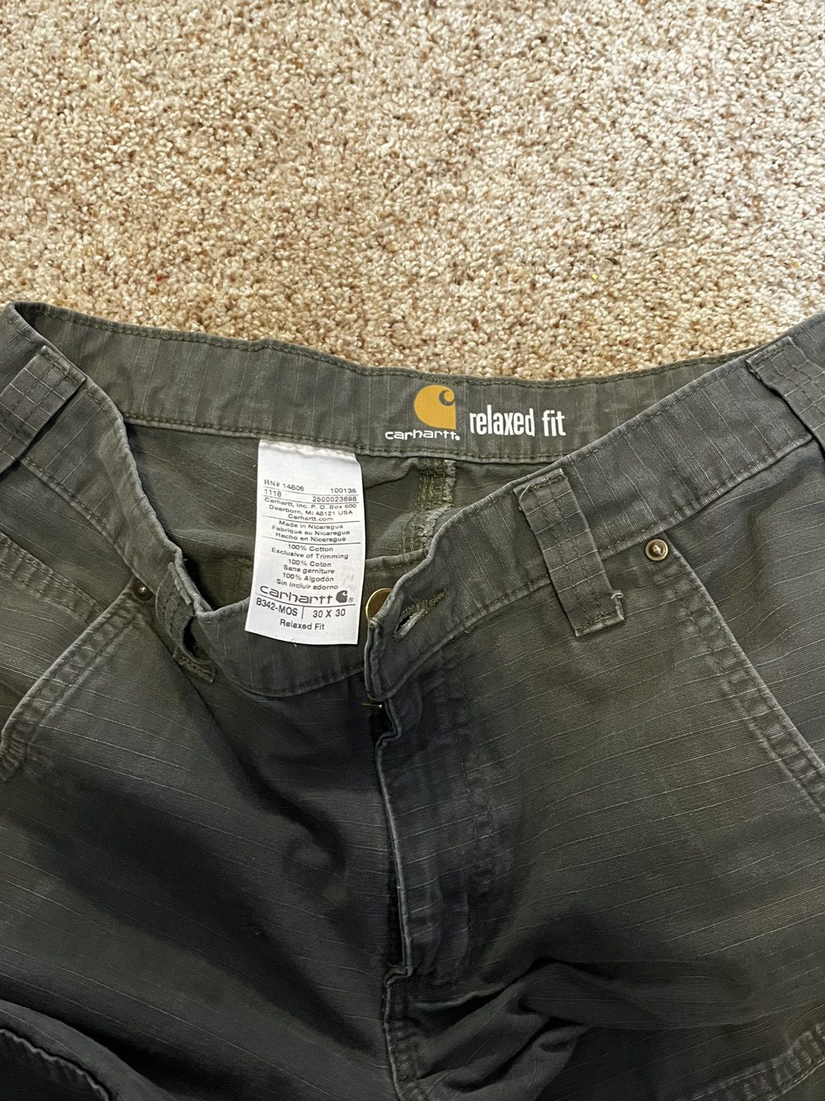 Carhartt Vintage Carhartt Forrest Green Dungarees Size US 30 / EU 46 - 3 Thumbnail