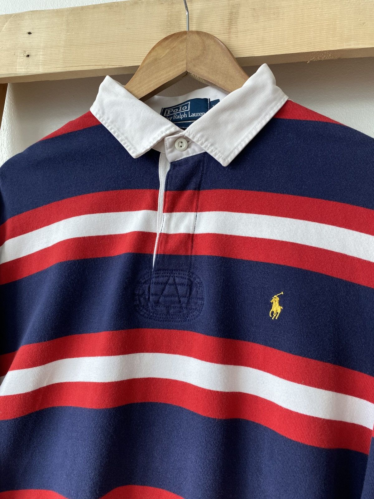 Polo Ralph Lauren Vintage 00’s Polo Ralph Lauren Stripe Rugby Shirt✨ Size US L / EU 52-54 / 3 - 4 Thumbnail