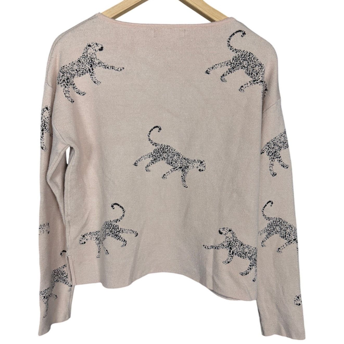 Philosophy di Lorenzo Serafini Philosophy Republic Women's Cheetah Boatneck Sweater Size M Size M / US 6-8 / IT 42-44 - 2 Thumbnail