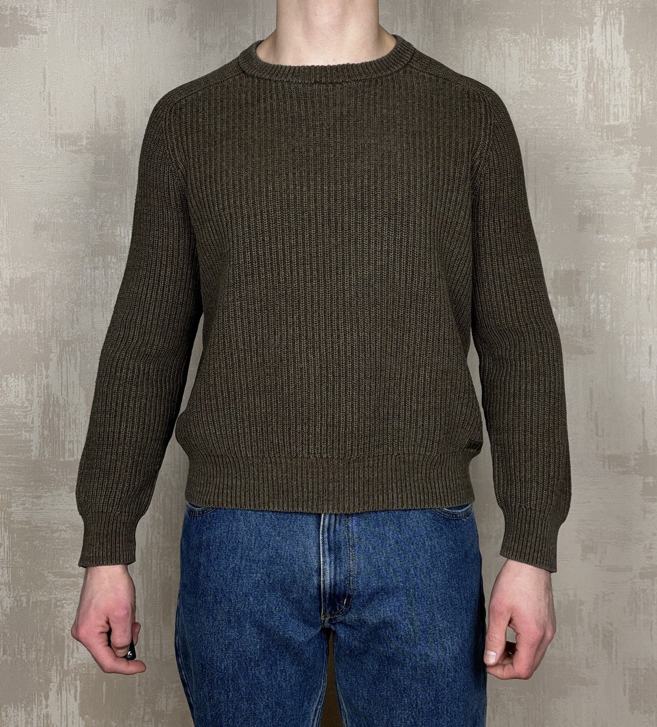 Polo Ralph Lauren Polo Ralph Lauren Crew Neck Fisherman Sweater Olive Size US M / EU 48-50 / 2 - 2 Thumbnail