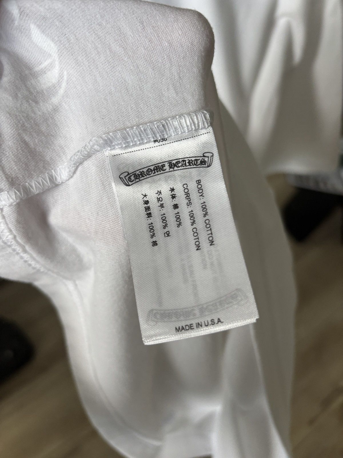 Chrome Hearts BRAND NEW | RECEIPT | BARTH BLUE NECK LOGO TEE Size US XL / EU 56 / 4 - 7 Thumbnail