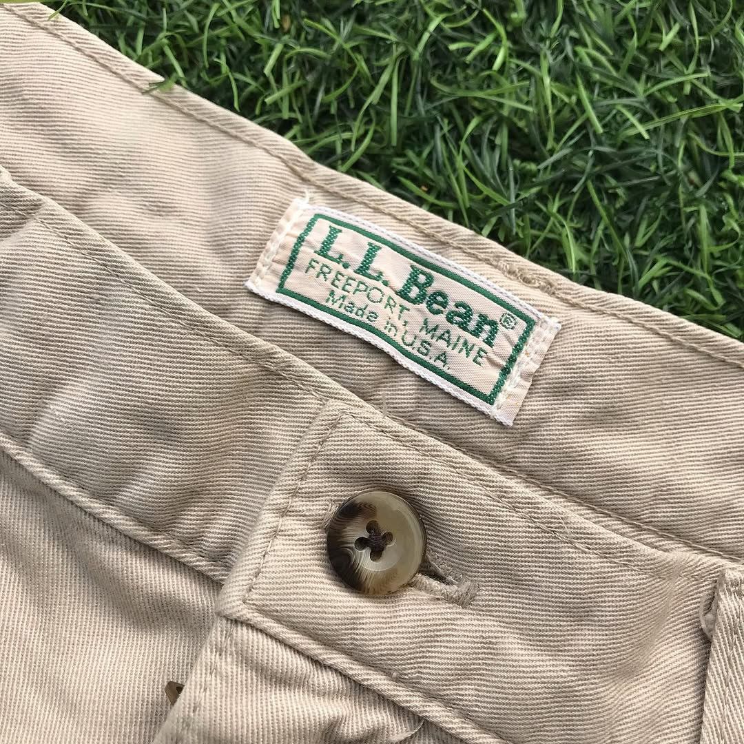L.L. Bean × Vintage Vintage LL Bean 8 petite Chinos Khakis brown Trouser Pants Size US 32 / EU 48 - 3 Thumbnail
