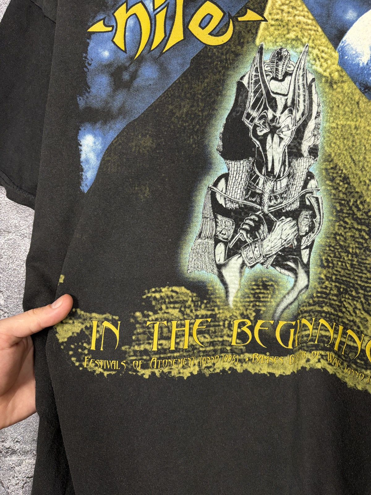 Band Tees Rare Nile 2000 In The Beginning Death Metal Band T-shirt Size US XL / EU 56 / 4 - 5 Thumbnail