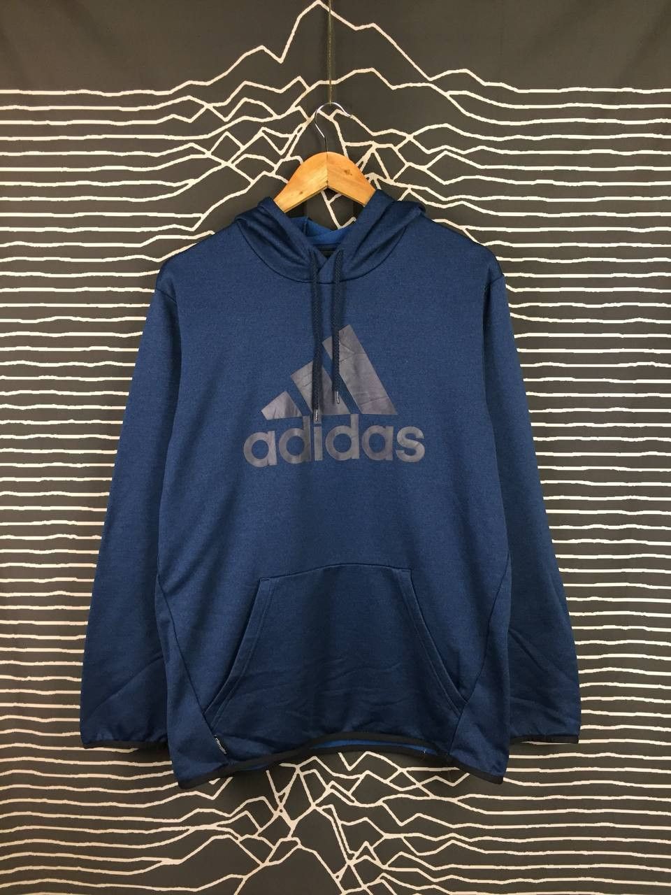 Adidas Adidas Big Logo Performance Climalite Athletic Hoodie Size US L / EU 52-54 / 3 - 3 Thumbnail