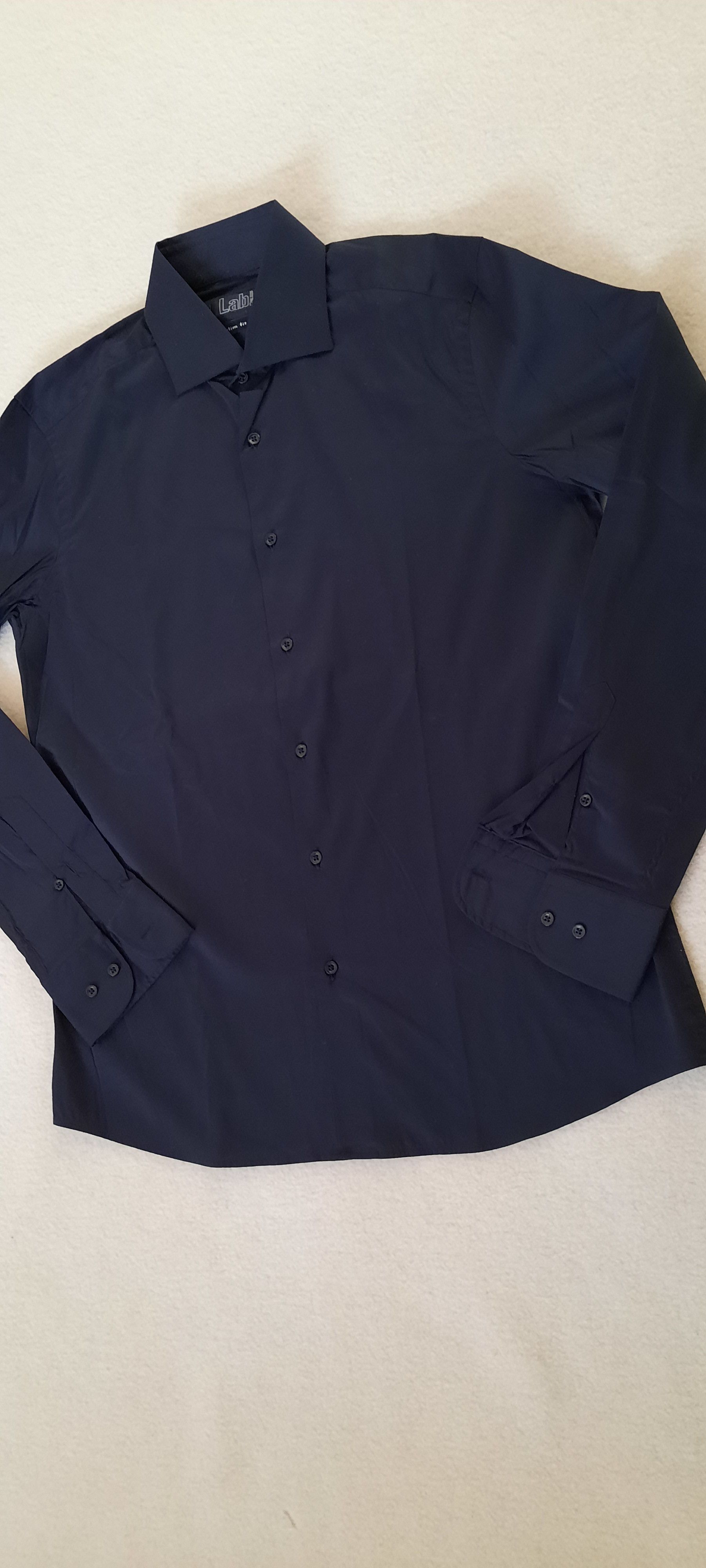 Pal Zileri Lab PAL ZILERI Long Sleeve Shirt, Black, Size 16/41 Size US L / EU 52-54 / 3 - 3 Thumbnail