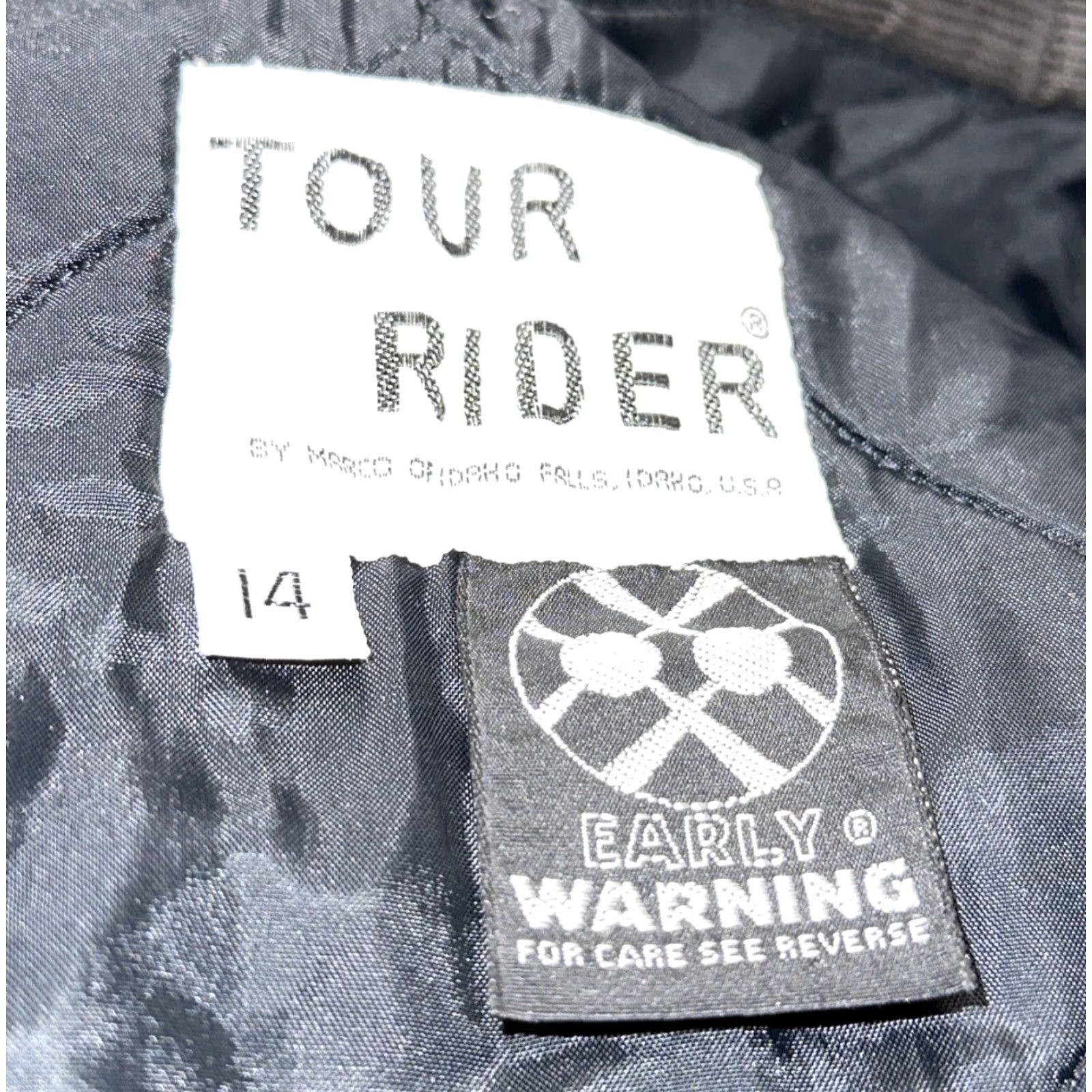 Vintage Tour Rider Womens Red Full Zip Jacket Size 14 Casual Regular Woman Red Solid Basic Jacket Fall Winter Size XL / US 12-14 / IT 48-50 - 6 Thumbnail