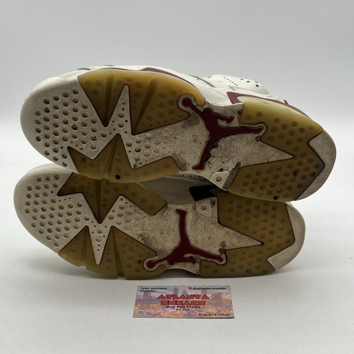 Nike Air Jordan 6 maroon Size US 8.5 / EU 41-42 - 7 Thumbnail