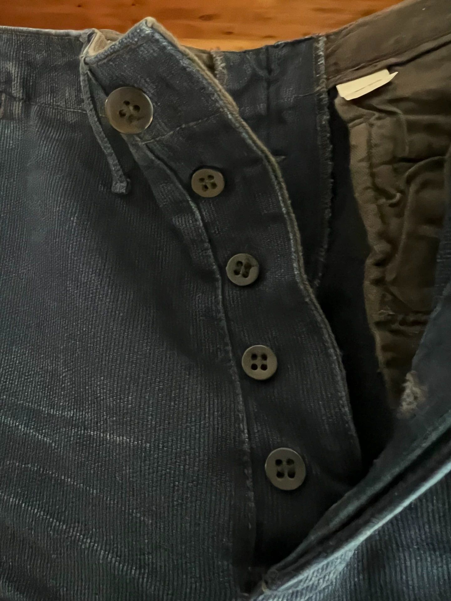 RRL Ralph Lauren RRL Double RL Washed Indigo Corduroy Tapered Officer Pants Size US 32 / EU 48 - 5 Thumbnail