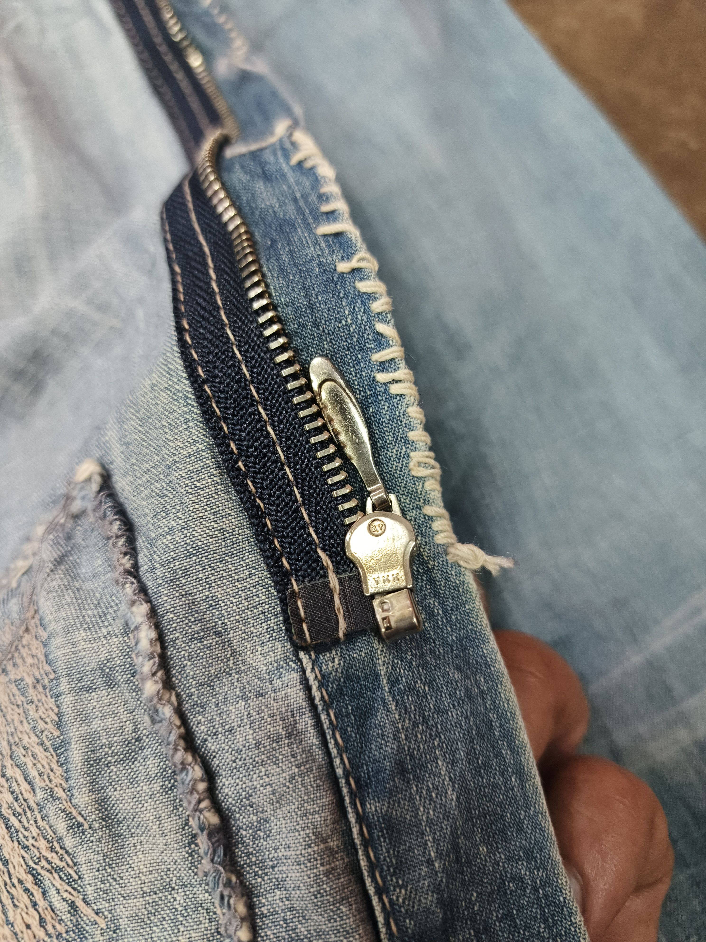 Japanese Brand Yabasta Masspublicsquat Avant Garde Distressed Denim Jacket Size US L / EU 52-54 / 3 - 7 Thumbnail