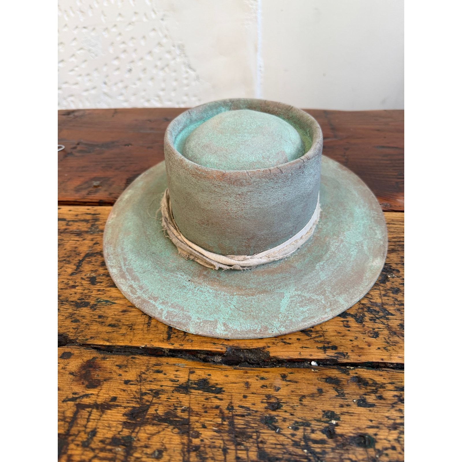 Other Meshika Distressed Wide Brim Hat Size ONE SIZE - 3 Thumbnail