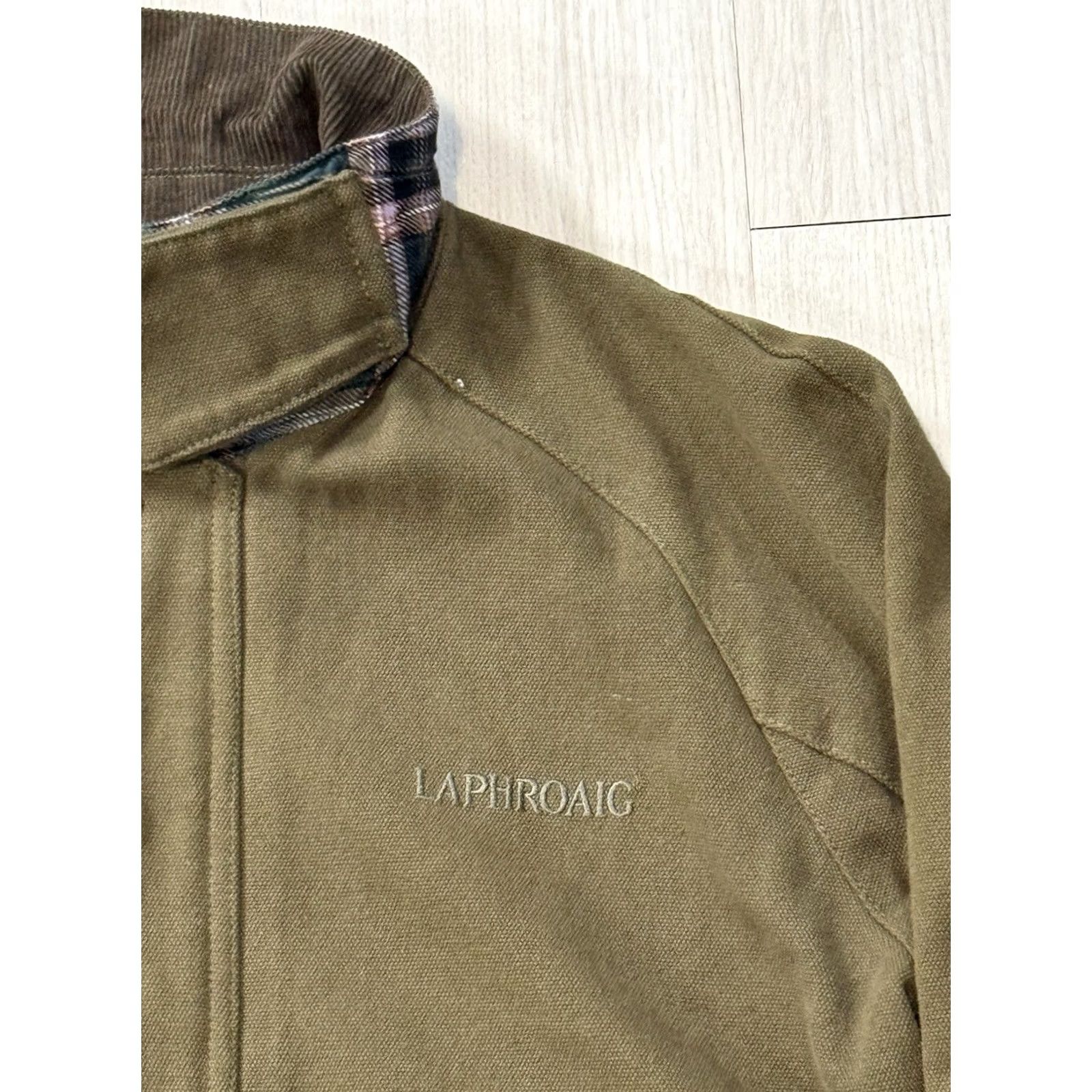 Vintage VINTAGE Laphroaig Jacket Coat Workwear Small Green Bomber Men Regular Size S Zip Button Snap Pockets Lined All Seasons Embroidered Logo Size US S / EU 44-46 / 1 - 5 Thumbnail