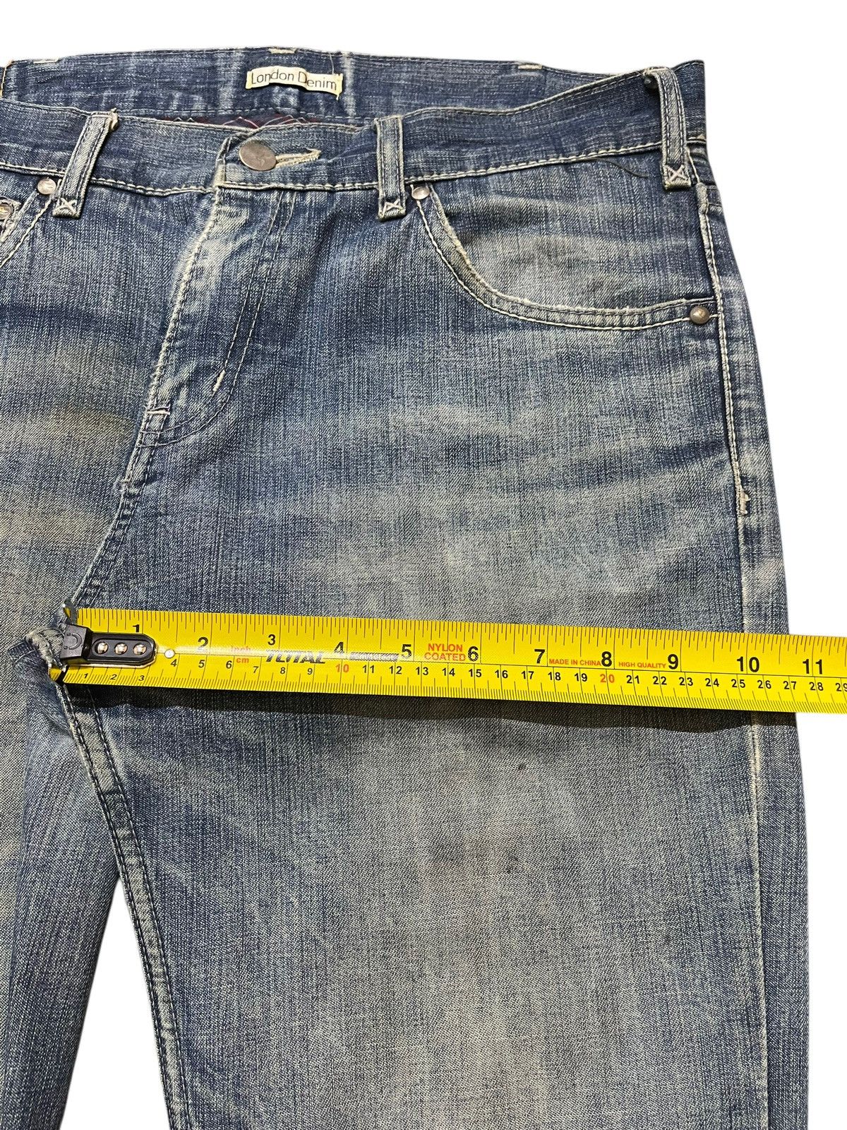 semanticdesign Vintage Japanese Brand Faded Wash Distress Wide Leg Bootcuts Size US 32 / EU 48 - 15 Thumbnail