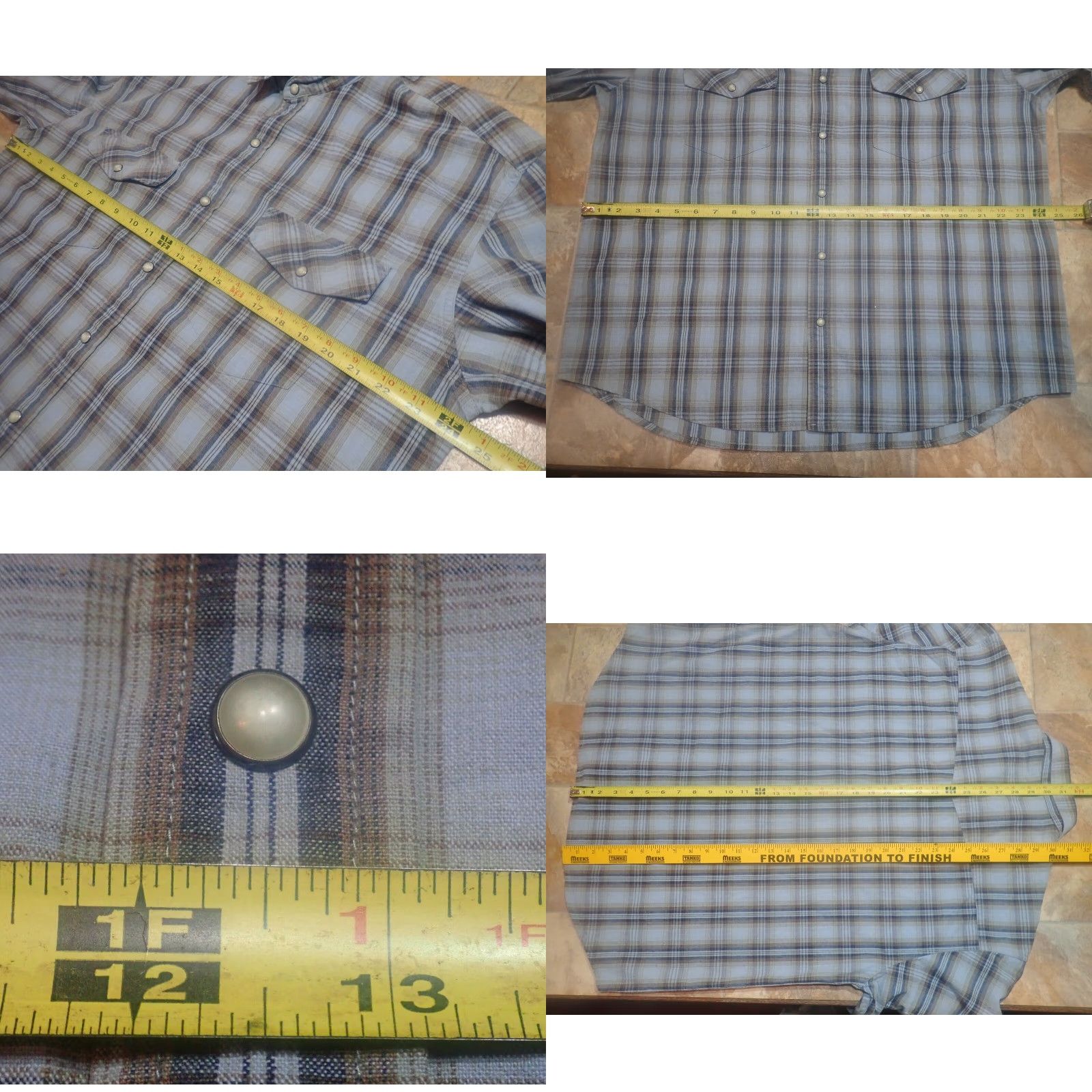 Eddie Bauer VINTAGE Eddie Bauer Men's Long Sleeve Western Plaid Shirt Size Large Cotton Flannel Pearl Snaps 90s Theme Mens Size US L / EU 52-54 / 3 - 8 Thumbnail