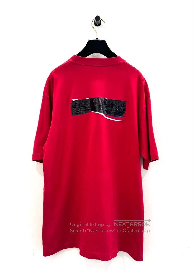 Balenciaga Balenciaga Tape Coca-Cola Letter Logo Red Short Sleeve Size US XXS / EU 40 - 3 Thumbnail